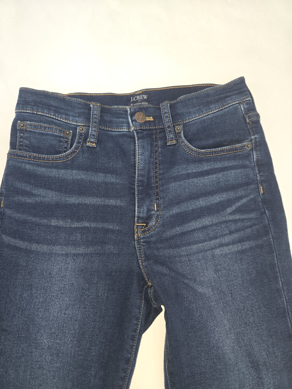 J. Crew Women's Skinny Jeans in Dark Blue Indigo W Whiskers Womens Size 25 - Picture 6 of 11